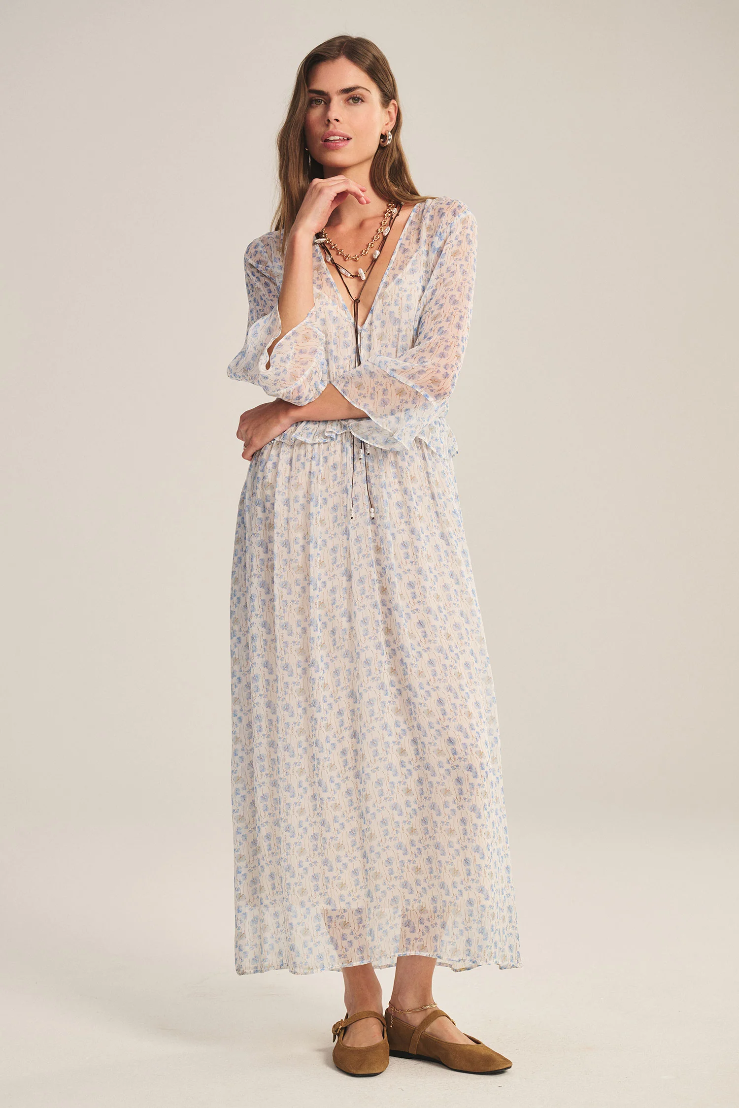 AERIN DRESS IN BLUE - Image 7